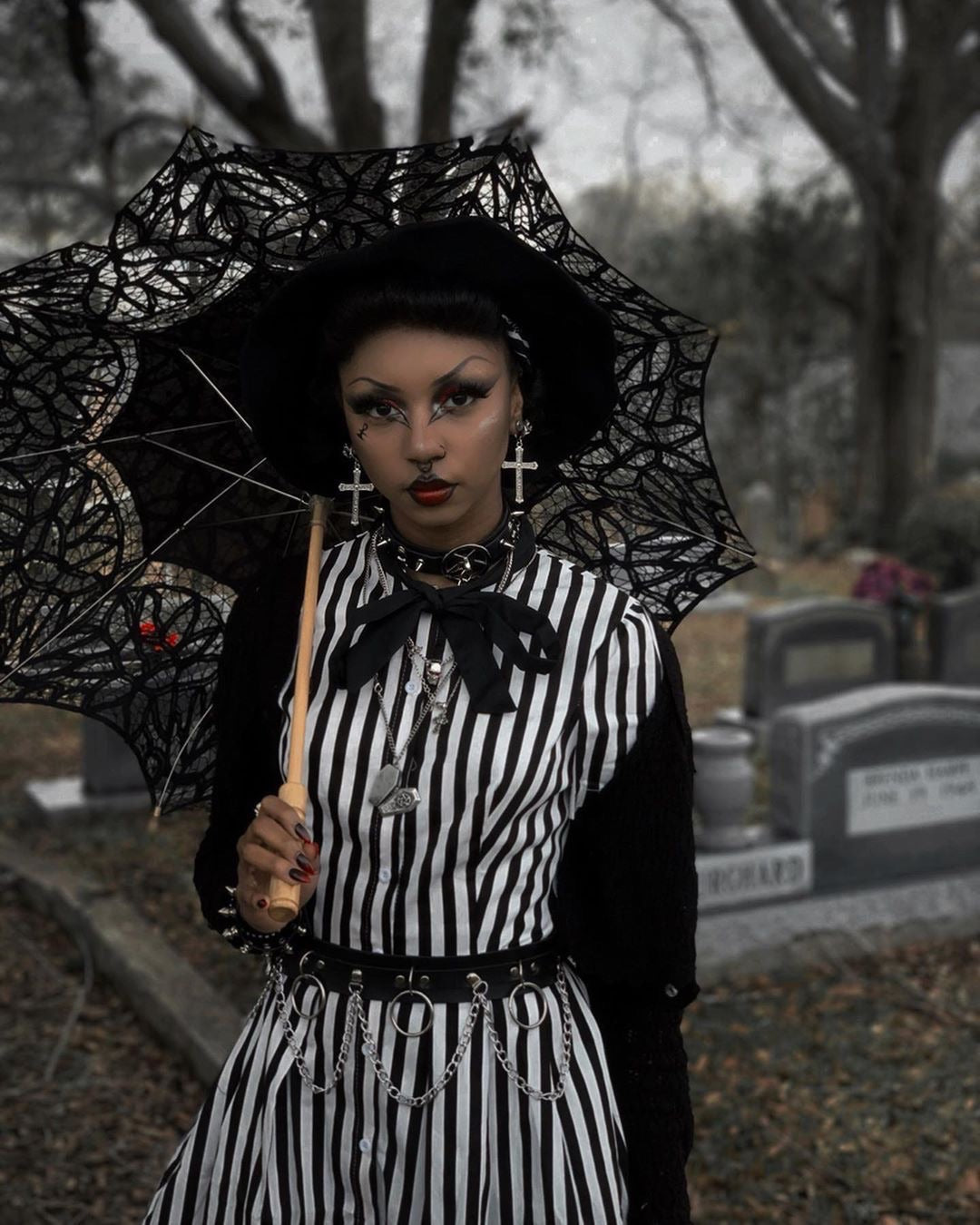 Victorian Lace Parasol - Goth Mall