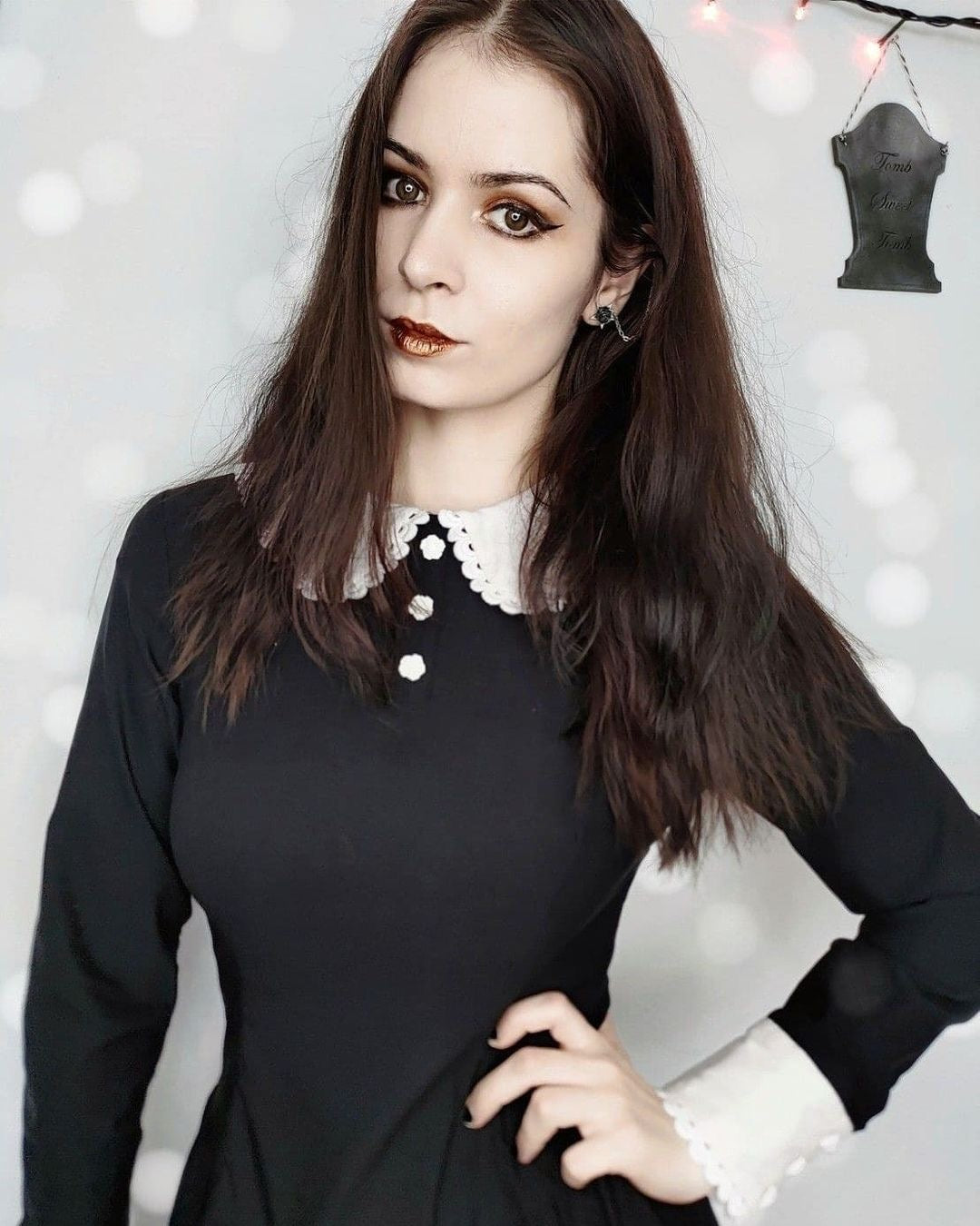 The Serious Wednesday Dress - Goth Mall
