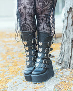 The Lace Cameo Leggings - Goth Mall