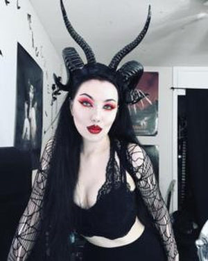 baphomet motorcycle helmet The Baphomet Horns Headpiece