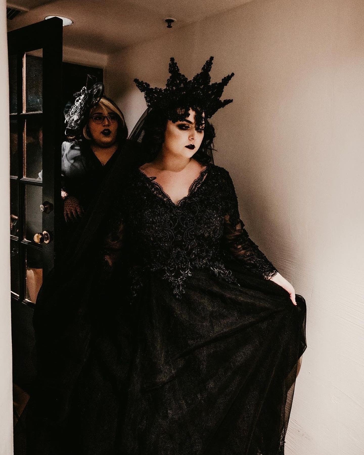 The Luxe Black Wedding Dress - Goth Mall
