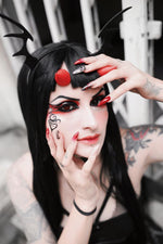 Batwing Horns Headband - Goth Mall