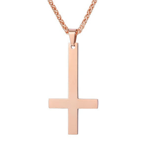 Inverted Cross Necklace - Goth Mall