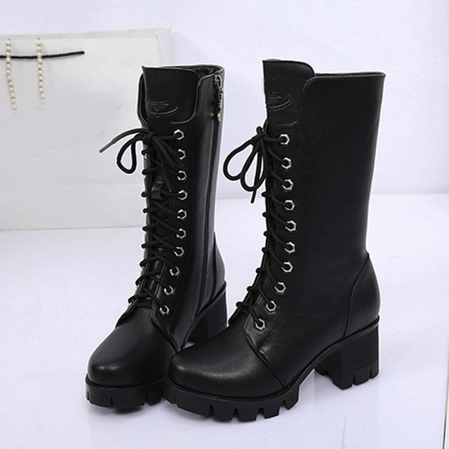 Military Madam Boots - Goth Mall