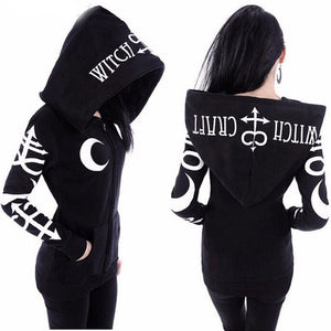 Oversized Witchcraft Hoodie - Goth Mall