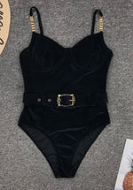 Luxe Black Swimsuit - Goth Mall