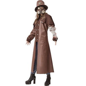 Brown Full Plague Doctor Costume - Goth Mall