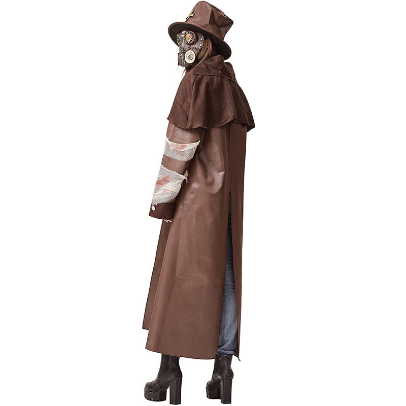 Brown Full Plague Doctor Costume - Goth Mall