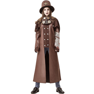 Brown Full Plague Doctor Costume - Goth Mall