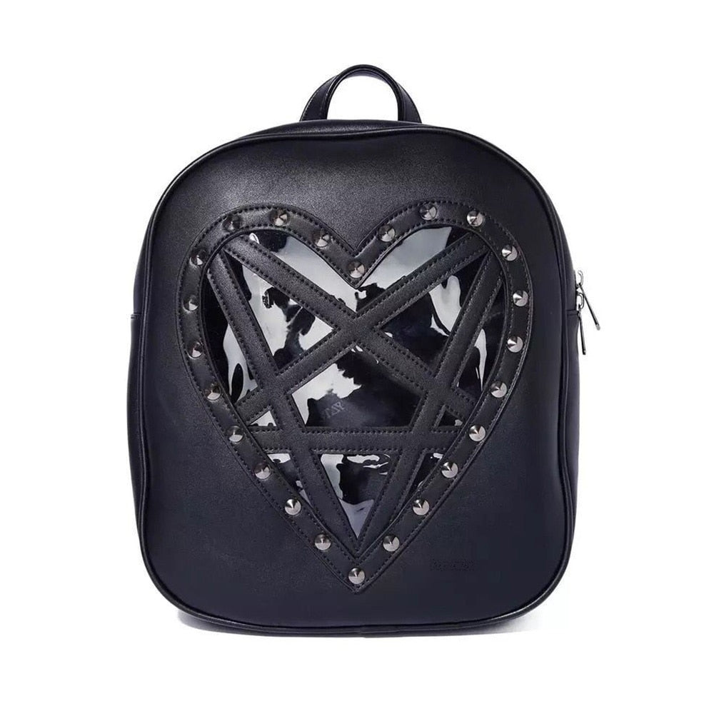 Heartagram Backpack - Goth Mall