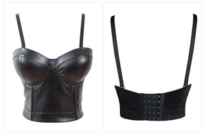 Leather Babe Bustier - Goth Mall