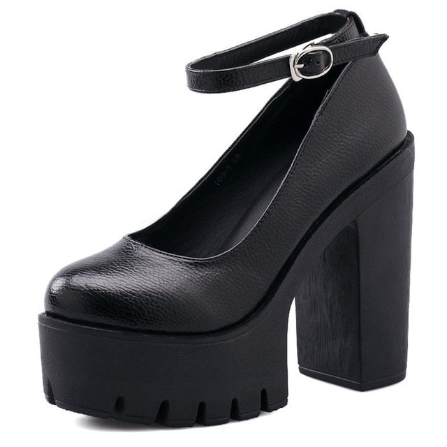 The Classic Chunky Mary-Janes– Goth Mall