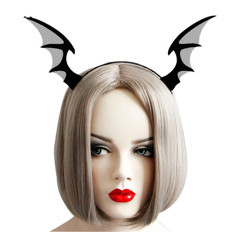 Batwing Horns Headband - Goth Mall