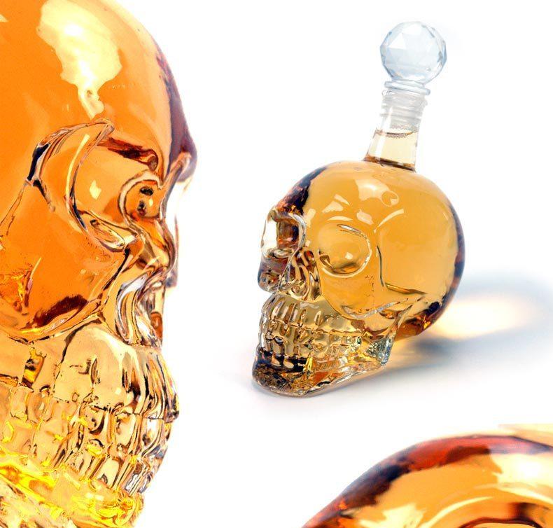 Crystal Skull Decanter & Glasses Set - Goth Mall
