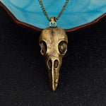 Raven Skull Pendant Necklace - Goth Mall