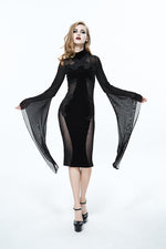 The Black Vamp Dress - Goth Mall