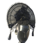 Gothic Flower Fan Headpiece - Goth Mall