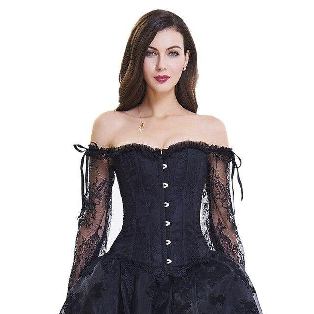 The Gothic Queen Corset Top Black / XL The Gothic Queen Corset Top Black / XL