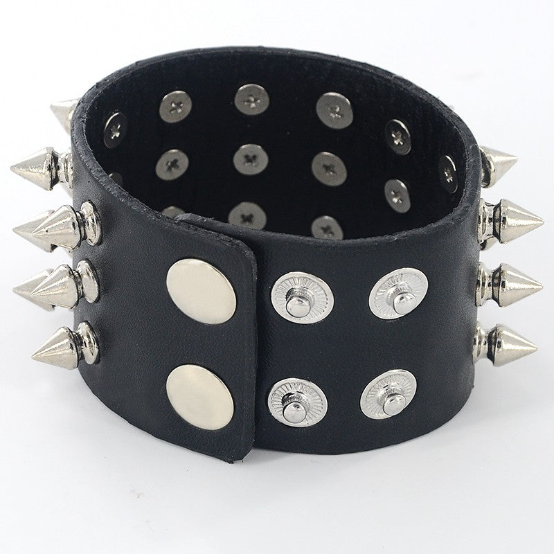 Metal Studded Wristband | Goth Mall