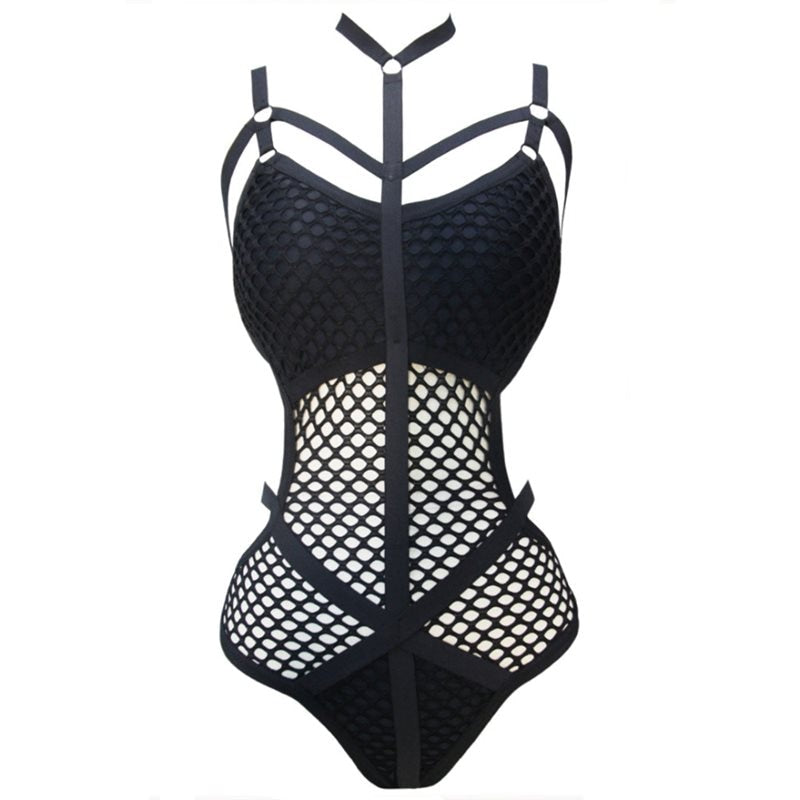 bbw goth fish nets Gothic Fishnet Bodysuit
