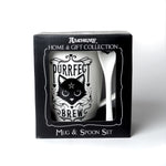 Purrfect Brew Mug & Spoon Set - Goth Mall