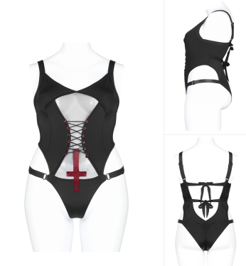 Red Cross Swimsuit - Goth Mall