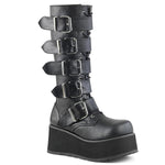 Demonia Trashville 518 - Black Vegan Leather - Goth Mall