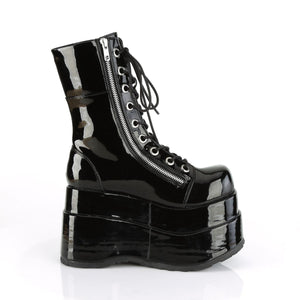 Demonia Bear 265 Patent Platform Boots - Goth Mall