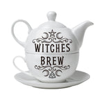 Witches Brew Pentagram Tea Set - Goth Mall